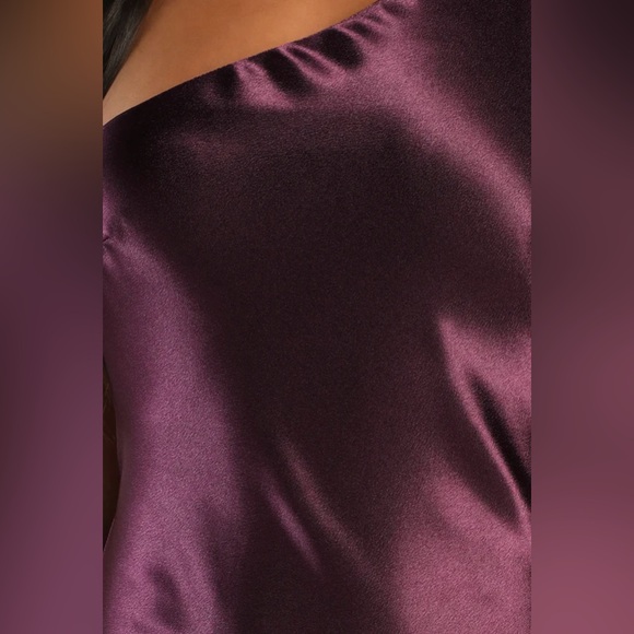 Lulus Satin One Shoulder Maxi Dress - Picture 5 of 7